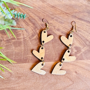 Heart Earrings SVG Valentine Earring SVG Heart Dangle Earring SVG Dangle Earring svg Holiday earring svg