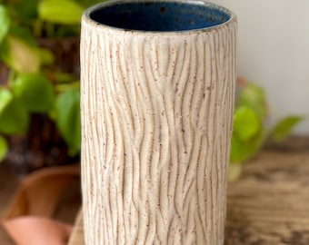 Flower Vase Handmade Wheel Thrown Vase Ceramic Vase Stoneware Pottery Vase Minimalist Home Decor Rustic Table Centerpiece Gift for her