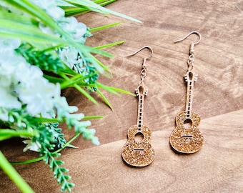 Guitar Earrings SVG Music earrings SVG Country Music Earrings SVG Nashville Earrings svg