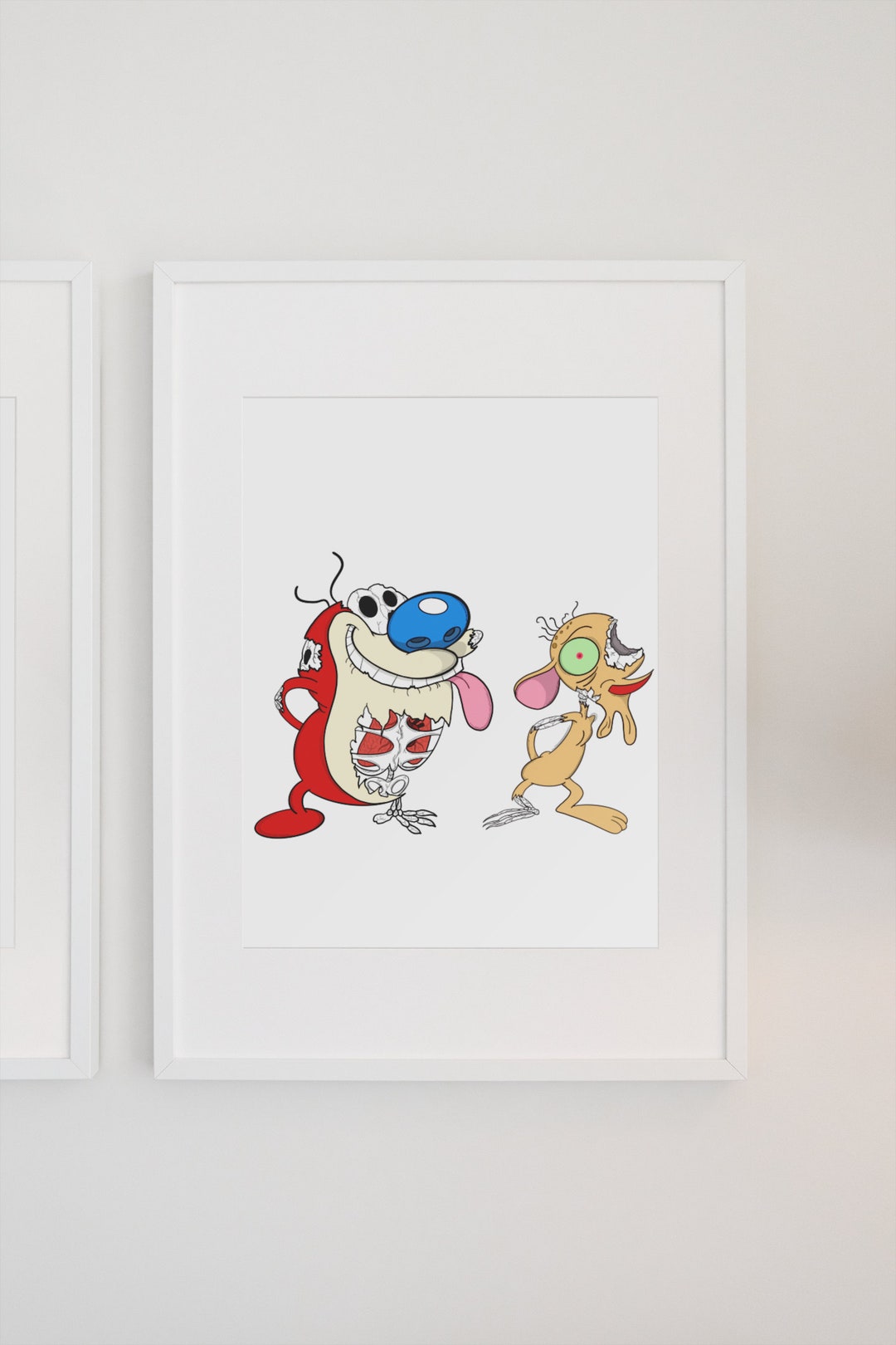 Ren and Stimpy Zombie Etsy