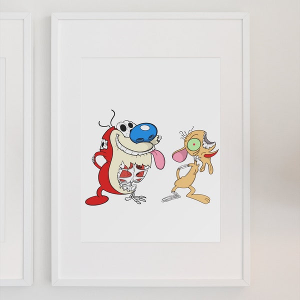 Ren and Stimpy Art Etsy Australia