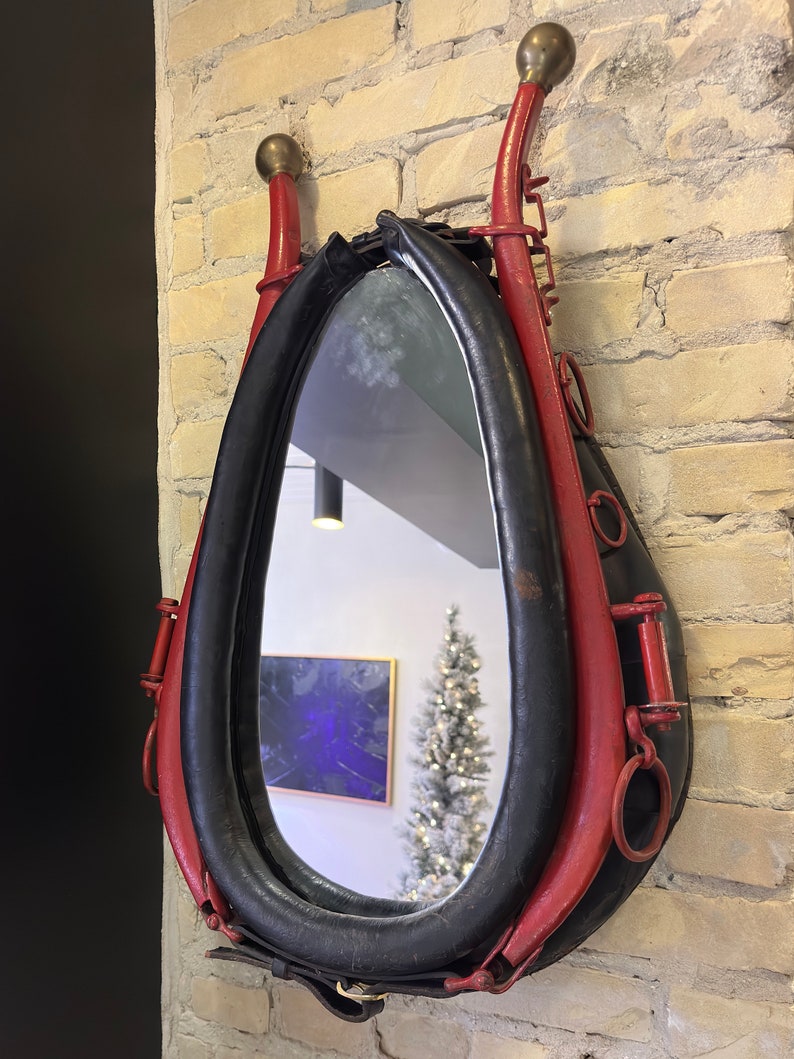 Vintage Horse Collar Mirror Etsy