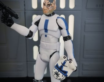 Star Wars Clone Wars custom 3.75 Jesse 501e clone trooper fase 2