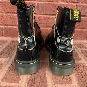 Double Wrap Boot Chain with Charms - Doc Martens - Thunderstorm - Gold