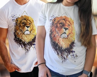 Vintage Lion Graphic Tee, Retro Wild Cat Safari Shirt