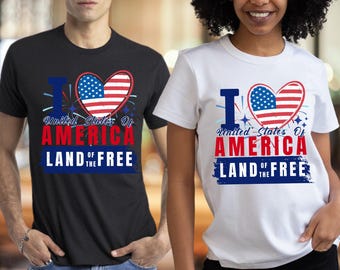 American Flag Heart Shirt: Patriotic 4th Of July Tee