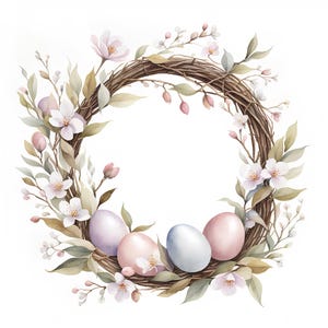13 cliparts de Pâques, clipart printemps, oeufs de Pâques, clipart oiseau, fabrication de cartes, JPG de haute qualité, créations en papier, téléchargement numérique, journal indésirable