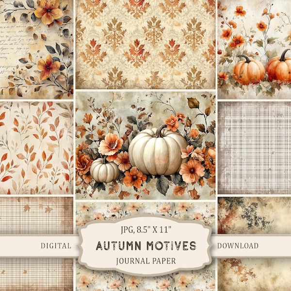 Fall Scrapbook Paper - Etsy