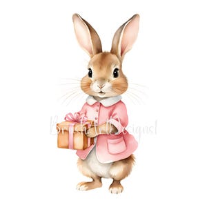 15 Flopsy Rabbit Cliparts, Beatrix Potter Style, Peter Rabbit's Sister ...