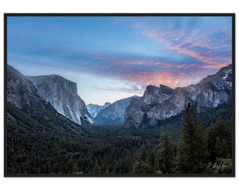 Yosemite National Park on Museum-Quality Matte Paper Wooden Framed Poster