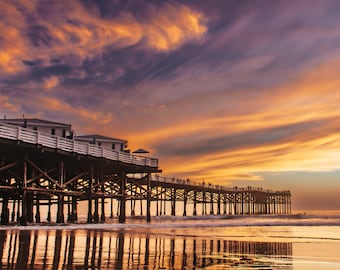 San Diego's Crystal Pier on Museum-Quality Matte Paper