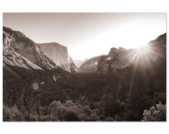 Yosemite Valley at Sunrise on Aluminum Print