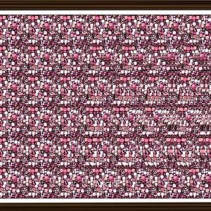 Letter N Stereogram V3 Downloadable Ready to Print Fun Unique Illusion Art Hidden 3D