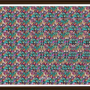 Letter D Stereogram V3 Downloadable Ready to Print Fun Unique Illusion Art Hidden 3D