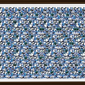 Letter E Stereogram Downloadable Ready to Print Fun Unique Illusion Art