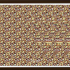 Letter V Stereogram V3 Downloadable Ready to Print Fun Unique Illusion Art Hidden 3D
