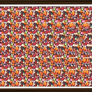 Letter Y Stereogram V3 Downloadable Ready to Print Fun Unique Illusion Art Hidden 3D
