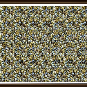 Letter I Stereogram V3 Downloadable Ready to Print Fun Unique Illusion Art Hidden 3D