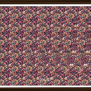 Letter J Stereogram V2 Downloadable Ready to Print Fun Unique Illusion Art
