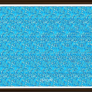 Letter O Stereogram V2 Downloadable Ready to Print Fun Unique Illusion Art