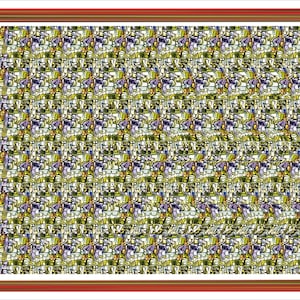 Letter E Stereogram X-view Downloadable Ready to Print Fun Unique Illusion Art Hidden 3D, Magic Eye