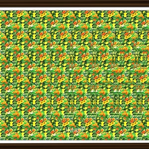 Letter P Stereogram V3 Downloadable Ready to Print Fun Unique Illusion Art Hidden 3D