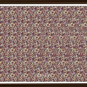 Letter P Stereogram V2 Downloadable Ready to Print Fun Unique Illusion Art