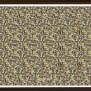Letter T Stereogram Downloadable Ready to Print Fun Unique Illusion Art