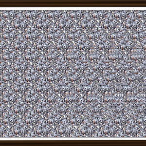 Letter S Stereogram V3 Downloadable Ready to Print Fun Unique Illusion Art Hidden 3D