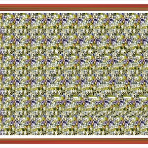 Letter C Stereogram X-view Downloadable Ready to Print Fun Unique Illusion Art Hidden 3D, Magic Eye