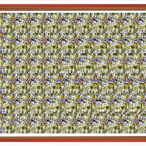 Letter A Stereogram X-view Downloadable Ready to Print Fun Unique Illusion Art Hidden 3D, Magic Eye