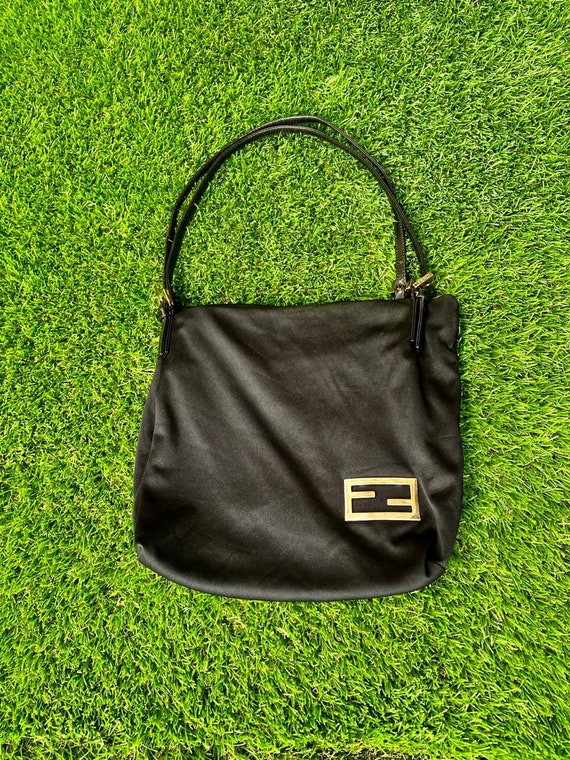 Vintage 00's Fendi Black Neoprene Baguette Bag – For the Ages