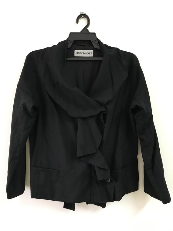 Vintage Issey Miyake Black dress Coat Jacket - image 1