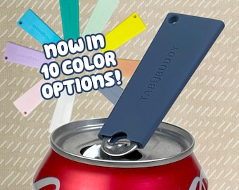 Tab Buddy Classic - Adaptive soda can tab opener help for kids, long nails, sore hands; assistive drink tool for arthritis, OT hand therapy