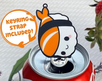 Tab Buddies Nigiri – Simpatico apri-linguette per bibite, utile per bambini con unghie lunghe, adattabile