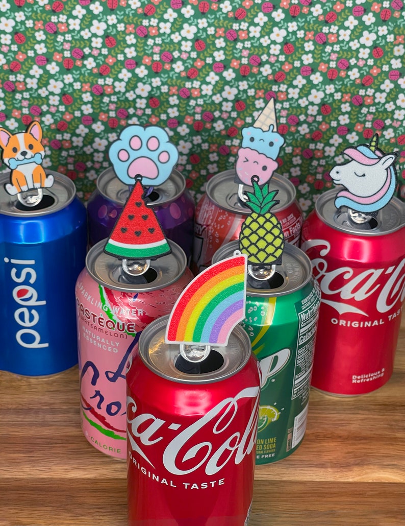 Kitty Cone Tab Buddies – Söt nyckelring med fliköppnare för barn, långa naglar, adaptiv, assisterande, artrit, sensorisk, handledsvärk bild 7
