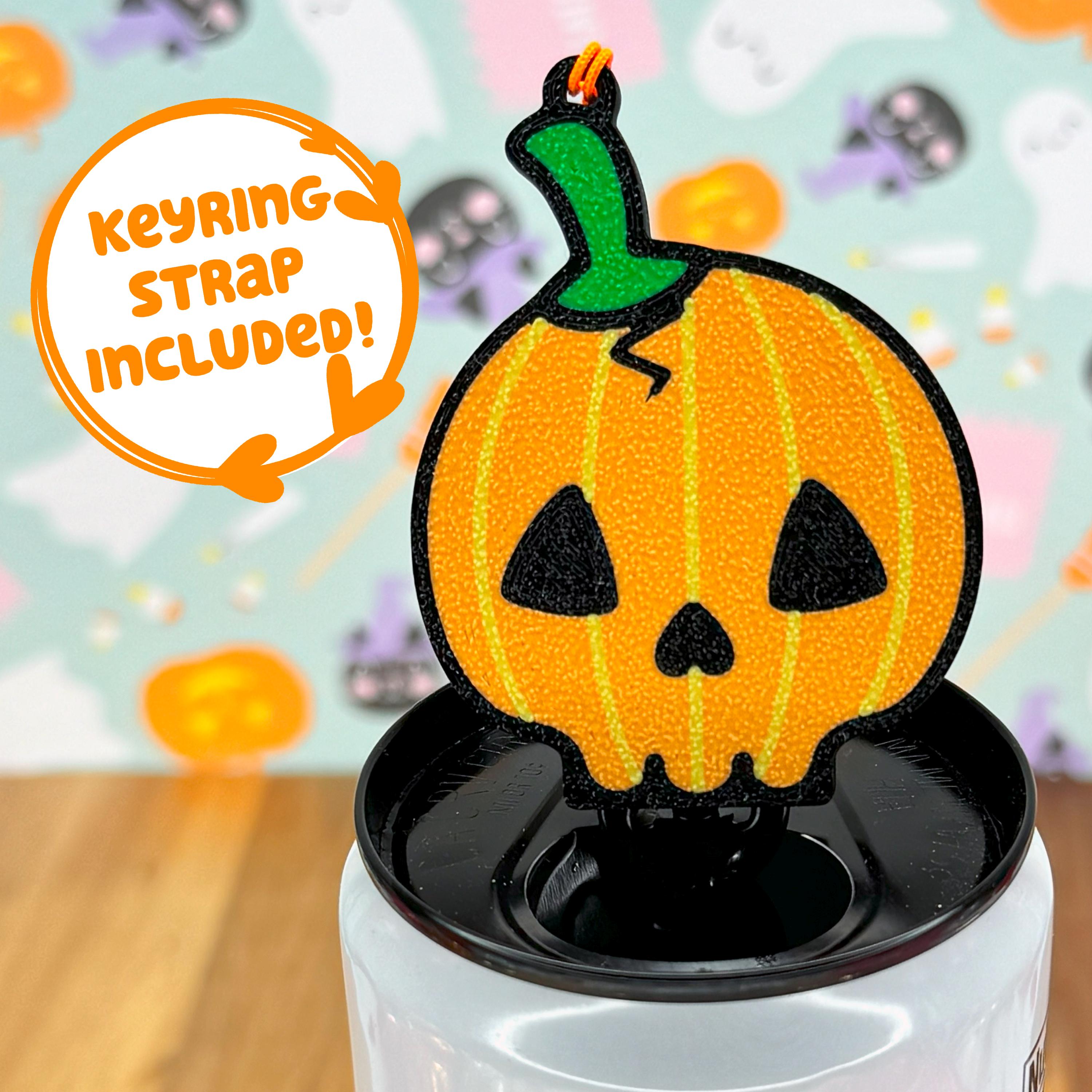 Pumpkin Skull Soda Can Tab Opener With Keychain Strap - Unique