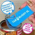 Tab Buddy XL Colors- Food can tab opener help for long nails, sore hands; assistive veggie, soup, cat, dog food magnet tech gadget arthritis
