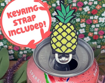 Otwieracz do puszek z napojami Pineapple Tab Buddy - urocze urządzenie wspomagające terapię dłoni; sposób na łagodzenie bólu w zapaleniu stawów i zespole stresu pourazowego