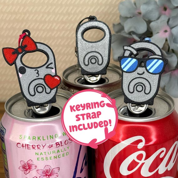 TABソーダ缶タブオープナー（キーホルダー付き） - ユニークな