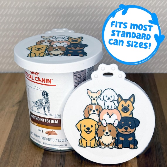 Tab Buddies Puppy Pile Reusable Silicone Can Lid Cover – Cute, BPA-Free Food Savers for Pet Food and Pantry Cans