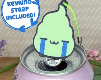 Tab Buddies Wasabi – Grazioso apriscatole per lattine di soda, utile per bambini, unghie lunghe, adattabile; divertente regalo di Natale per gli amanti del sushi.