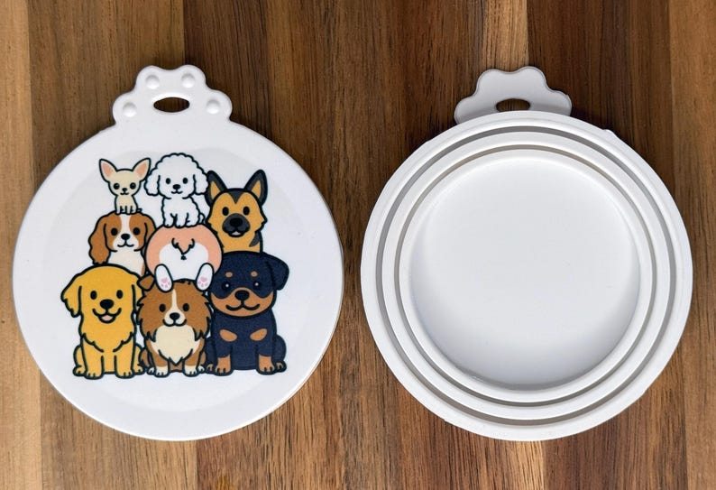 Tab Buddies Puppy Pile Reusable Silicone Can Lid Cover – Cute, BPA-Free Food Savers for Pet Food and Pantry Cans image 7