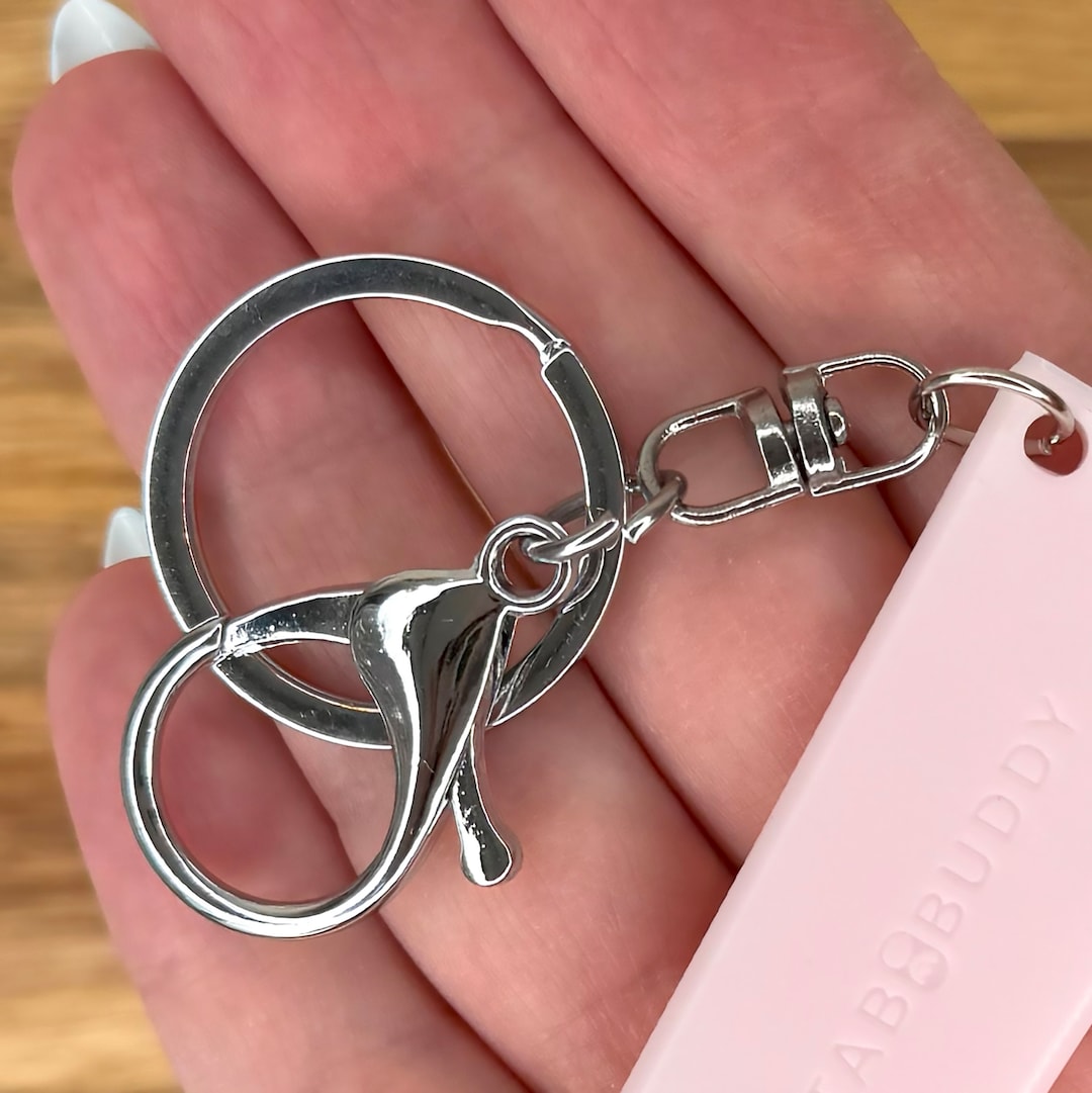 Large Easy-open Clasp Keychain With Slip-on Keyring for Better