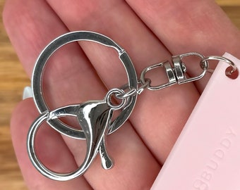 Large Easy-open Clasp Keychain With Slip-on Keyring for Better