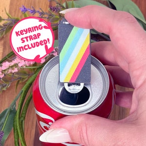 Disability Pride Tab Buddy - Cute Drink Can Opener Keychain - Celebrate Diversity and Accessibility - arthritis, physical, neurodiversity