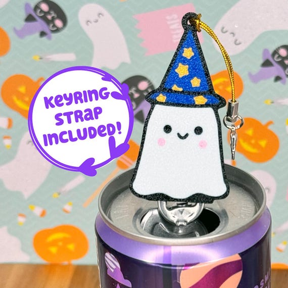 Ghost Wizard Soda Can Tab Opener With Keychain Strap - Unique