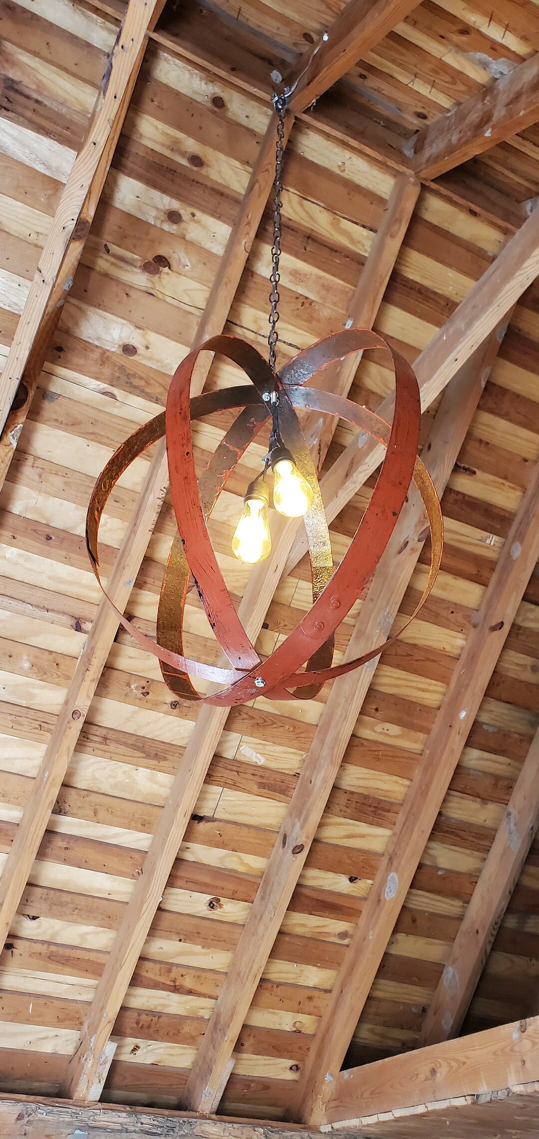 Wine Barrel Ring Chandelier Etsy