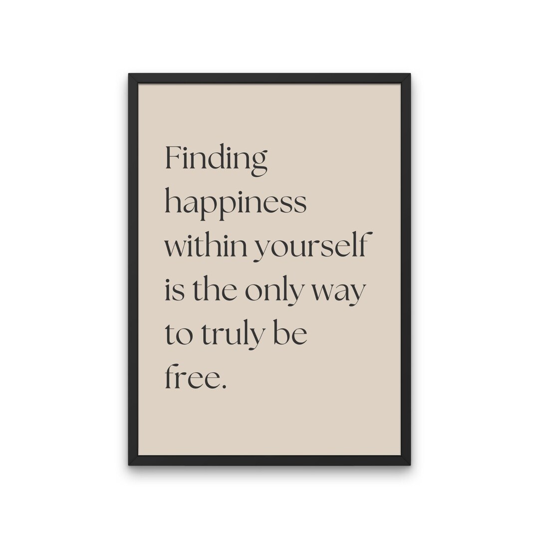 Printable Finding Happiness Digital Art Print Download Etsy