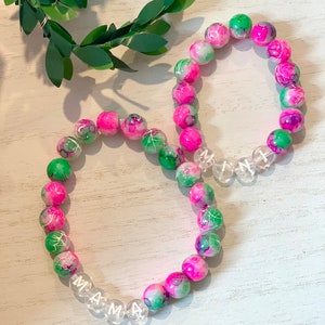 Mama and Mini Bracelet Set. Heart Charm Mother’s Day Gift Back to School First Day of School